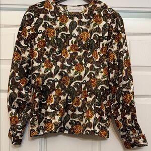 Michelle Stuart Multicolor Paisley Blouse